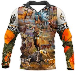 personalized hot love hunting hunting camo - 3d printed pullover hoodie