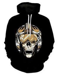 all season skull biker skull hoodie 3d, personalized all over print hoodie 3d