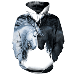 horse hoodie 3d, personalized all over print hoodie 3d v2