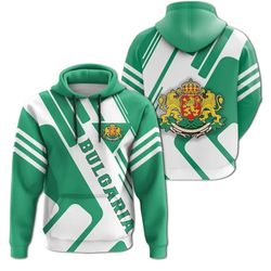 bulgaria coat of arms rockie hoodie 3d, personalized all over print hoodie 3d