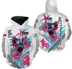 extreme motocross racing hoodie 3d, personalized all over print hoodie 3d v1