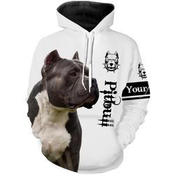 love pitbull hoodie 3d, personalized all over print hoodie 3d