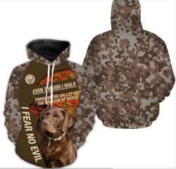 chocolate labrador retriever hoodie 3d, personalized all over print hoodie 3d y21