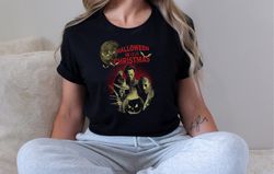 horror halloween characters shirt, michael myers shirt, jason voorhees michael myers freddy krueger shirt, spooky season