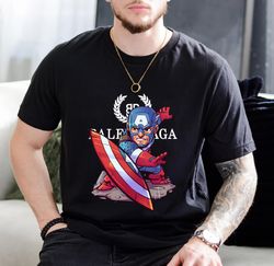 balenciaga bb chibi captain america new fan gift t-shirt