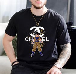 chanel goku - dragon ball z fan gift t-shirt