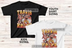 travis kelce youth kids shirt 90s vintage bootleg style rap tee retro tshirt, oversized graphic tee, christmas gifts for