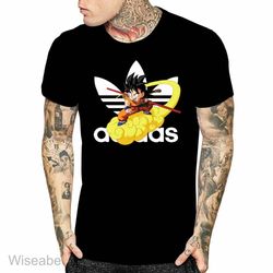 adidas son goku dragon balls t-shirt, adidas logo t shirt