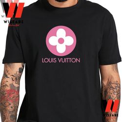 cheap pink flower louis vuitton logo t shirt, lv shirt womens, unique mothers day gifts