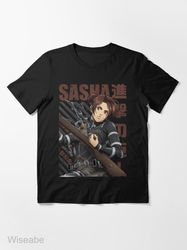 shingeki no kyojin  sasha blouse essential t-shirt,  attack on titans merch