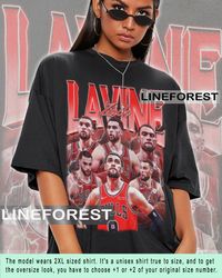 Vintage Zach LaVine Shirt Basketball Tshirt Limited Design Slam Dunk 90s Homage Retro Classic Graphic Tee Unisex Sport F