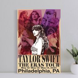 taylor swift eras tour poster, vintage poster, music poster, wall art music print, art poster for gift, home decor poste