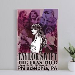 taylor swift eras tour poster, vintage poster, music poster, wall art music print, art poster for gift, home decor poste