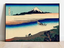tama river in musashi province by hokusai japanese art print framed wall print vintage poster canvas art wall decor post