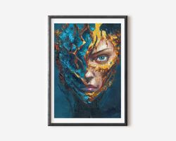 a deeper beauty art print, original modern wall art poster, exhibition poster print, famous artist print, music gallery