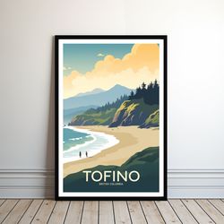 tofino poster, canada, travel art, poster print, digital art, art, instant download, gift, print, home decor, gift for h