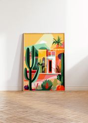 maximalism wall art desert printable poster maximalist wall decor eclectic print hispanic wall art latino decor naive ar