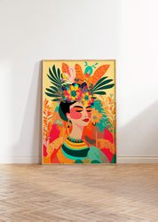 maximalist wall art latina printable poster naive art maximalism wall decor eclectic vintage print ethnic latinx wall ar