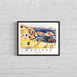 henri matisse - seascape, 1905 - vintage gallery wall art, matisse poster artwork