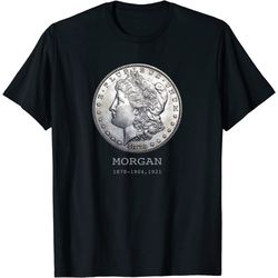 morgan dollar coin collectors silver dollar t-shirt