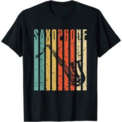 retro saxophone t-shirt