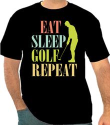 eat sleep golf repeat  png 300 dpi  golf shirt to create design instant download