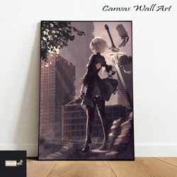 night city landscape city light roll up canvas, stretched canvas art, framed wall art painting