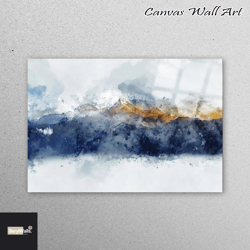 tempered glass, wall art, glass, watercolor mountain printing, landscape glass, abstract mountain landscape wall art,