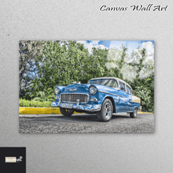 tempered glass, wall decor, wall decoration, old car photo print, office glass wall, retro car glass art, garage glass,