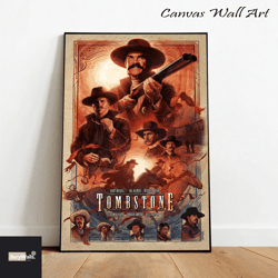 tombstone canvas, canvas wall art, rolled canvas print, canvas wall print, movie canvas