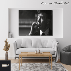 tommy shelby smoking print,thomas shelby canvas, tommy shelby canvas art, peaky blinders wall art,movie canvas wall art,