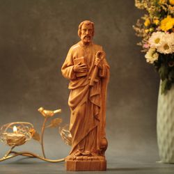 st. peter figurine religious decoration religious catholic statue religious gifts christian art catholic gifts prayer su