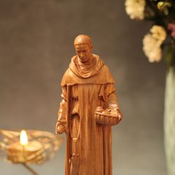 st. martino de porres hand-carved home decor catholic saints religious home decor christian home decor handmade furnitur