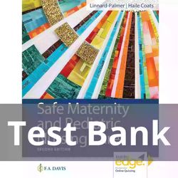 safe maternity and pediatric nursing care 2nd edition test bank 9780803697348
