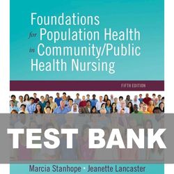 foundations for population health in community public health nursing 5th edition test bank 9780323443838