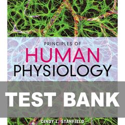 principles of human physiology 6th edition stanfield test bank 9780134169804