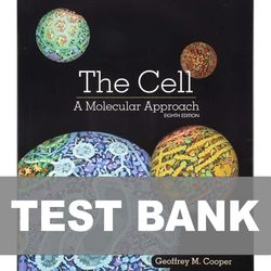 the cell a molecular approach 8th edition test bank 9781605357072