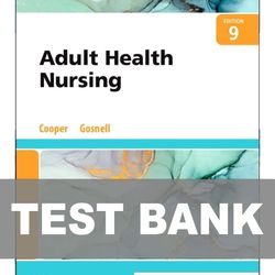 adult health nursing 9th edition test bank 9780323811613