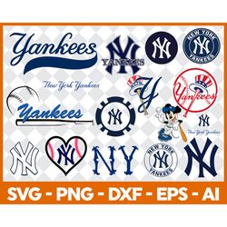 new york yankees, new york yankees svg, mlb svg, baseball svg file