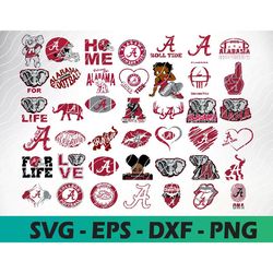 alabama crimson tide football teams svg, alabama crimson tide svg, logo bundle