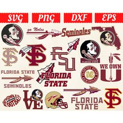 digital download, florida state seminoles svg, florida state seminoles clipart, florida state seminoles logo