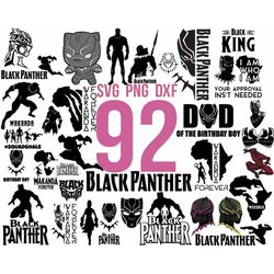 black panther svg bundle, black panther svg, black panther silhouettes svg