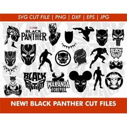 black panther svg bundle, black panther bundle, wakanda printable svg cut file, black panther, bundle svg