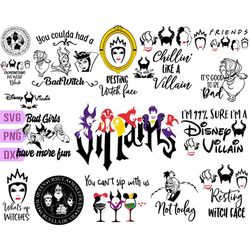 disney villains svg bundle, villains quotes svg, villains svg, villains silhouette svg