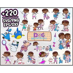 doc mcstuffins bundle svg, doc mcstuffins svg, cartoon svg png dxf eps file