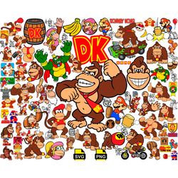 donkey kong svg bundle, donkey kong svg, mario svg png, donkey kong retro svg, game svg