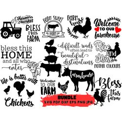 farm svg bundle farme svg bundle, farme animals svg, farme house svg, chicken svg pdf dxf eps png jpg