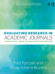 evaluating research in academic journals: a practical guide to realistic evaluation 7th edition