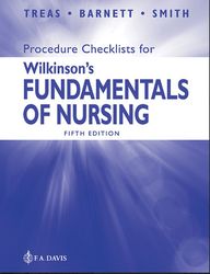 procedure checklists for wilkinson's fundamentals of nursing fifth edition