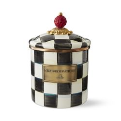 mackenzie-childs courtly check canister